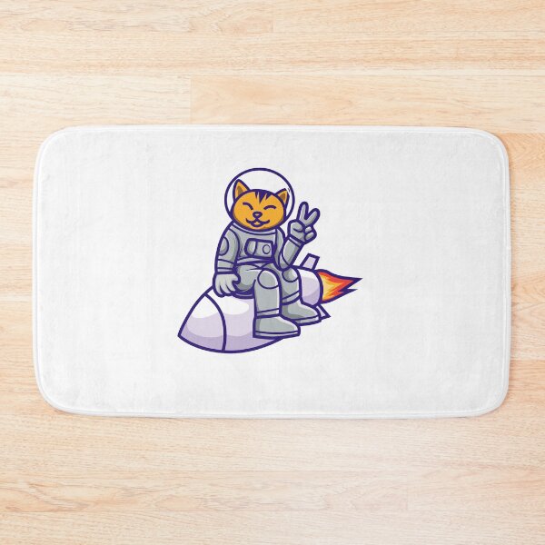 Item preview, Cat astronaut - watercolor painting Cat on A Rocket  designed and sold by EliteSayings.