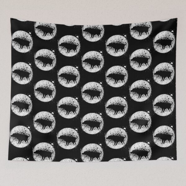 Item preview, Banksy Splash Dog and Moon| Perfect Gift designed and sold by sylviazama.