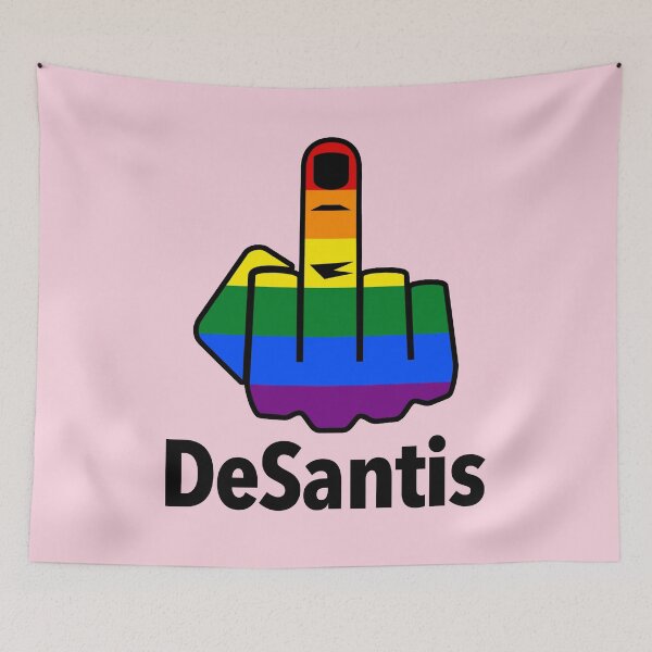 Item preview, FCK DeSantis - Censored with Middle Finger (black 2) designed and sold by Thelittlelord.