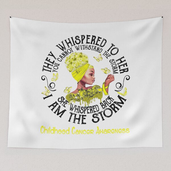 Item preview, Black Girl I Am The Storm Childhood Cancer Awareness designed and sold by Mnrshirley.