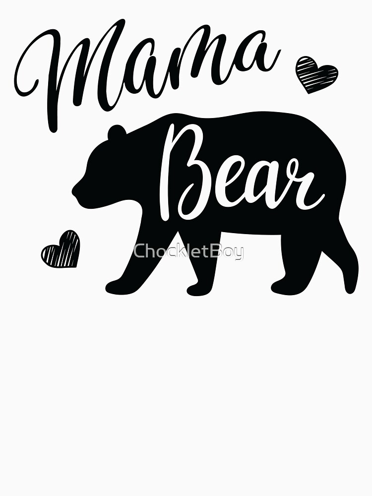 Women's Mama Bear Shirt Mom T Shirt Bear Cubs Family TShirt Clan Mothe