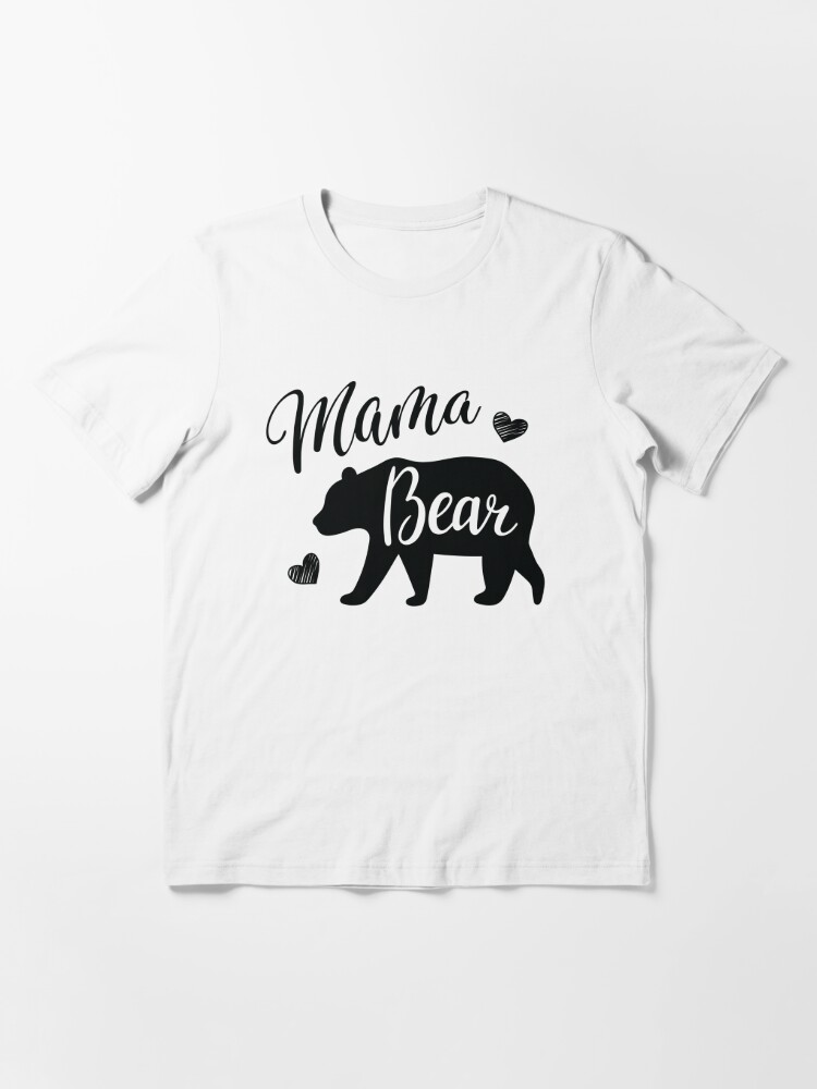 Women's Mama Bear Shirt Mom T Shirt Bear Cubs Family TShirt Clan Mothe