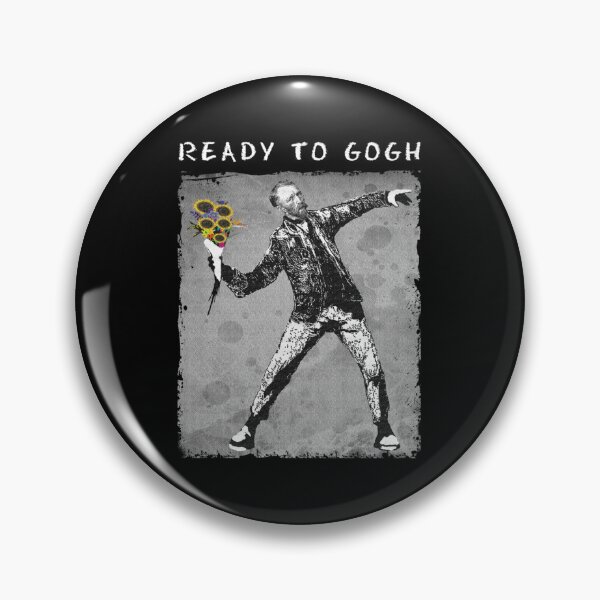 Item preview, Ready to Gogh - Banksy Van Gogh lanzando flores| Regalo perfecto designed and sold by sylviazama.