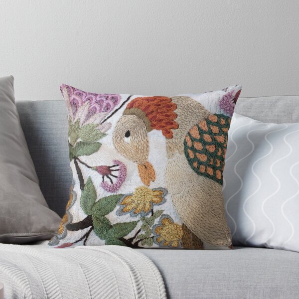 Flirty Bird Throw Pillow