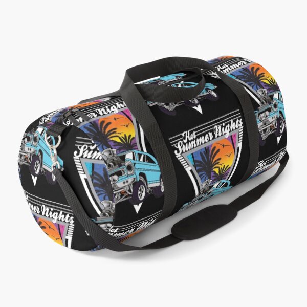 Item preview, Hot Summer Nights 80's Tropical Vintage Retro Dragstrip Muscle Car designed and sold by CharJens.