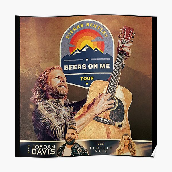 "beers on me 2022 tour" Poster for Sale by oymarsha Redbubble