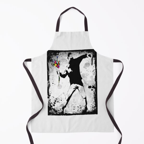 Item preview, Banksy protester throwing flowers| Perfect Gift designed and sold by sylviazama.