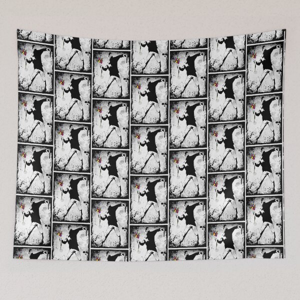 Item preview, Banksy protester throwing flowers| Perfect Gift designed and sold by sylviazama.