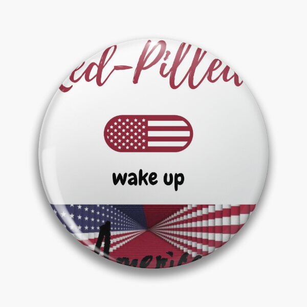 Item preview, RED-PILLED WAKE UP AMERICA designed and sold by forgodandcountr.