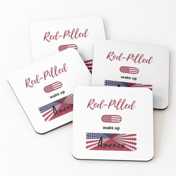 Item preview, RED-PILLED WAKE UP AMERICA designed and sold by forgodandcountr.