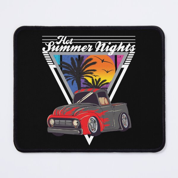 Item preview, Hot Summer Nights 80's Tropical Vintage Retro Custom Pickup Truck designed and sold by CharJens.
