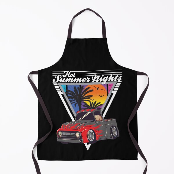 Item preview, Hot Summer Nights 80's Tropical Vintage Retro Custom Pickup Truck designed and sold by CharJens.