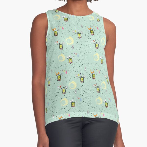 Kitty Starry Night Sleeveless Top