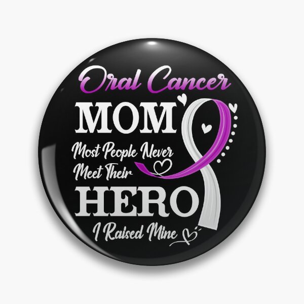 Item preview, Proud Oral Cancer Mom Most People Never Meet Their Hero I Raised Mine Oral Cancer Awareness designed and sold by Kohend.