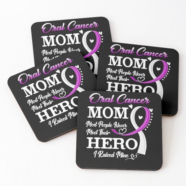 Item preview, Proud Oral Cancer Mom Most People Never Meet Their Hero I Raised Mine Oral Cancer Awareness designed and sold by Kohend.