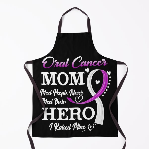 Item preview, Proud Oral Cancer Mom Most People Never Meet Their Hero I Raised Mine Oral Cancer Awareness designed and sold by Kohend.