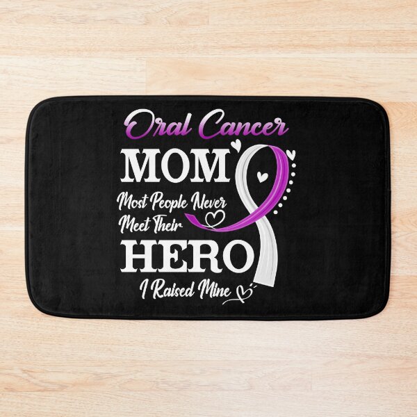 Item preview, Proud Oral Cancer Mom Most People Never Meet Their Hero I Raised Mine Oral Cancer Awareness designed and sold by Kohend.