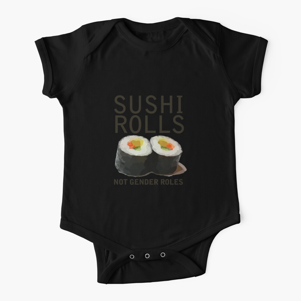 Sushi-Rollen nicht Geschlechterrollen Babystrampler