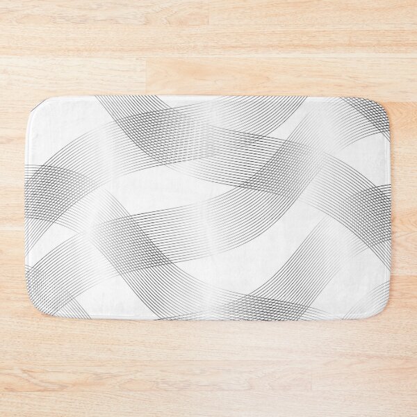Item preview, White Black Abstract Line Art Pattern designed and sold by Zareen Sayyed.