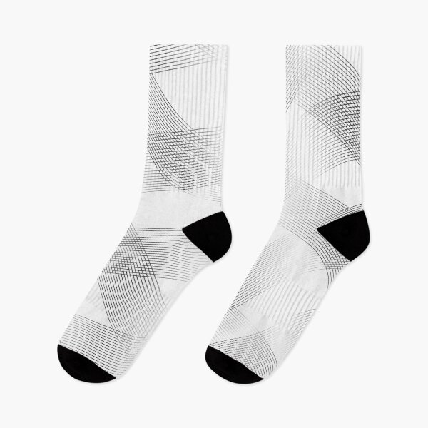 Item preview, White Black Abstract Line Art Pattern designed and sold by Zareen Sayyed.