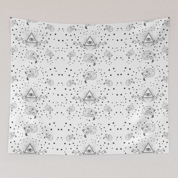 Item preview, Copy of Illuminati Cat Napping Witchy Pattern designed and sold by Kipsusaurus.