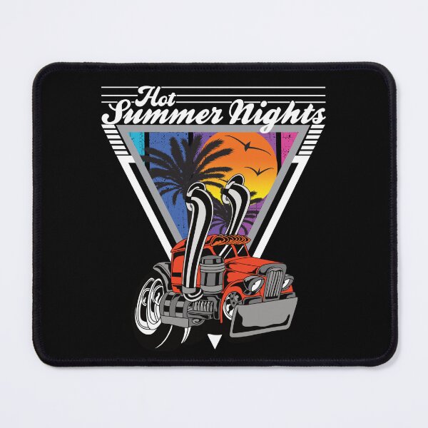 Item preview, Hot Summer Nights 80's Tropical Vintage Retro Custom Semi Tractor designed and sold by CharJens.