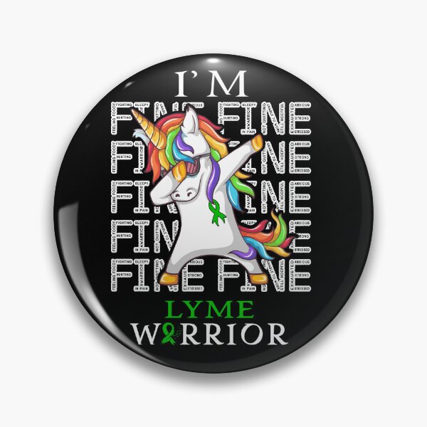 Artikelvorschau, Unicorn Lyme Warrior Ich bin feines Lyme-Bewusstsein entworfen und verkauft von Hatjar.
