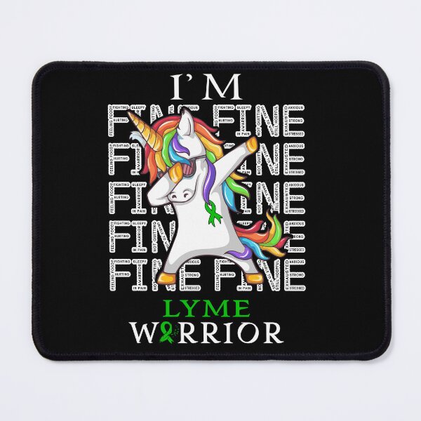 Artikelvorschau, Unicorn Lyme Warrior Ich bin feines Lyme-Bewusstsein entworfen und verkauft von Hatjar.
