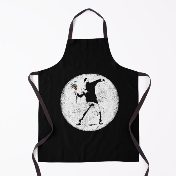 Item preview, Banksy Protester Throwing Flowers| Perfect Gift designed and sold by sylviazama.