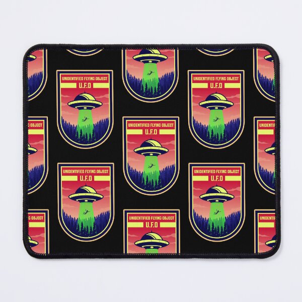 Item preview, UFO abduction,retro badge funny ufo designed and sold by amy greaves.