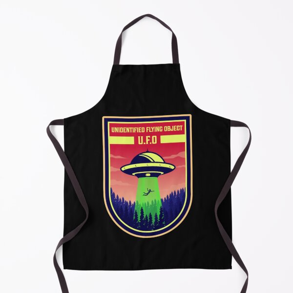 Item preview, UFO abduction,retro badge funny ufo designed and sold by amy greaves.