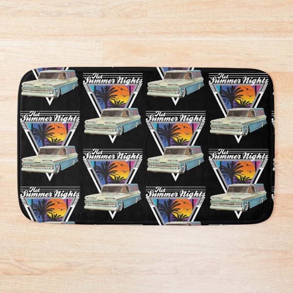 Item preview, Hot Summer Nights 80's Tropical Vintage Retro Custom Panel Truck designed and sold by CharJens.