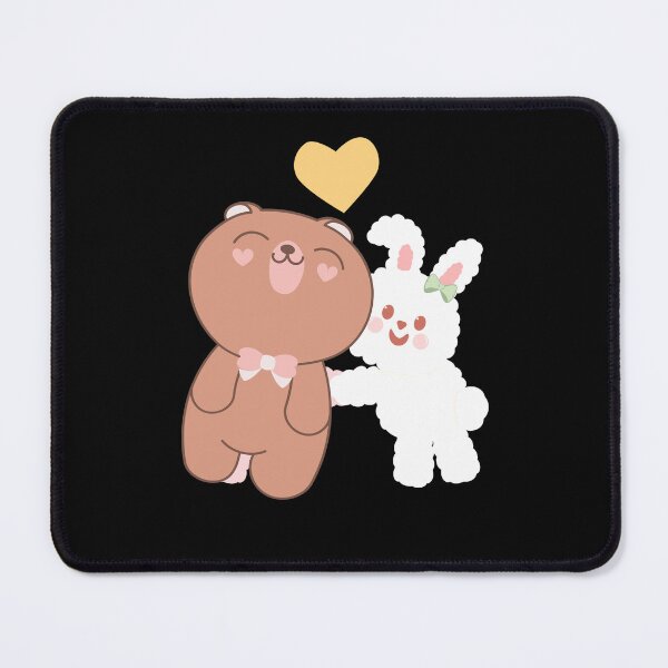 Item preview, Brown bear and Cony in love designed and sold by The Love Quill.