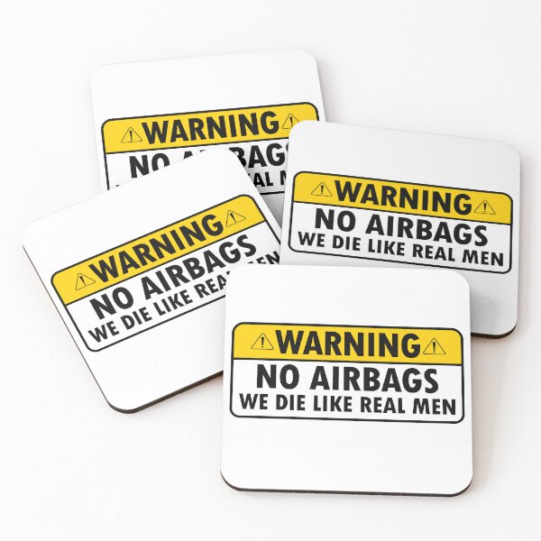 Item preview, No Air Bags we die like real men funny car driver  designed and sold by Majesticoo.