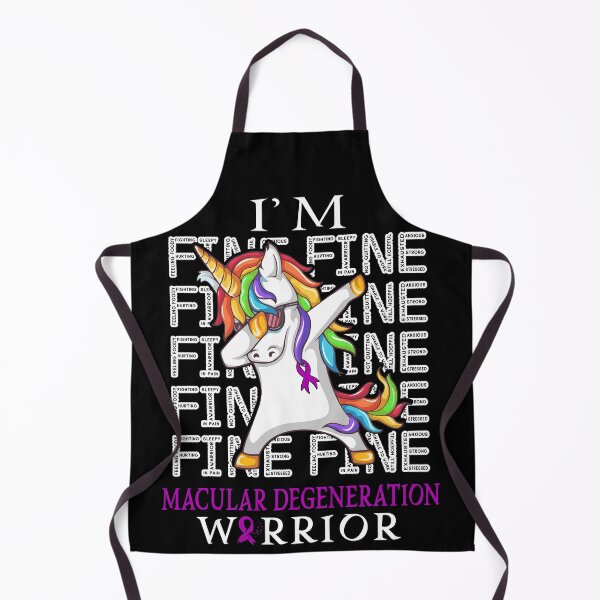 Item preview, Unicorn Macular Degeneration Warrior I'm Fine Macular Degeneration Awareness designed and sold by Hatjar.