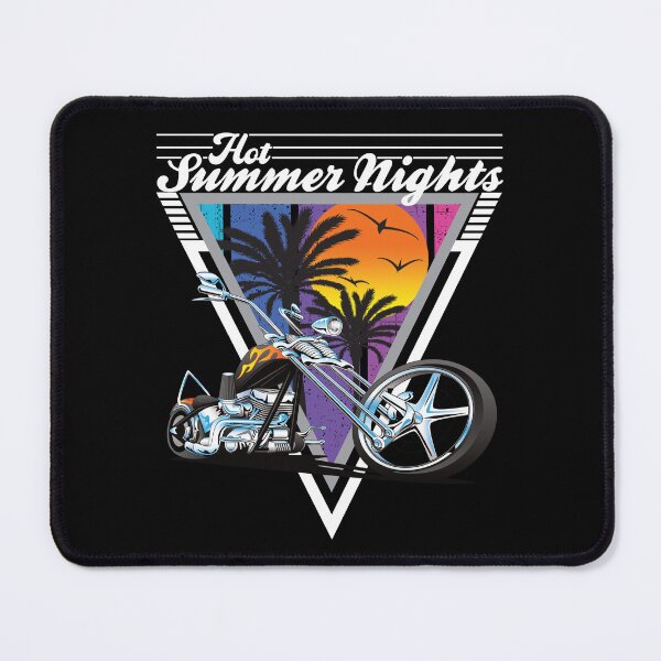 Item preview, Hot Summer Nights 80's Tropical Vintage Retro Custom Chopper designed and sold by CharJens.
