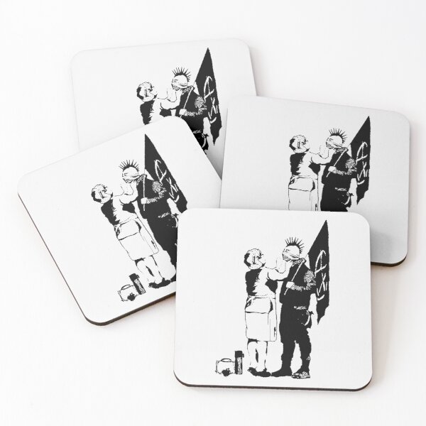 Aperçu de l'œuvre Anarchiste et mère punk de Banksy | Cadeau parfait créée et vendue par sylviazama.
