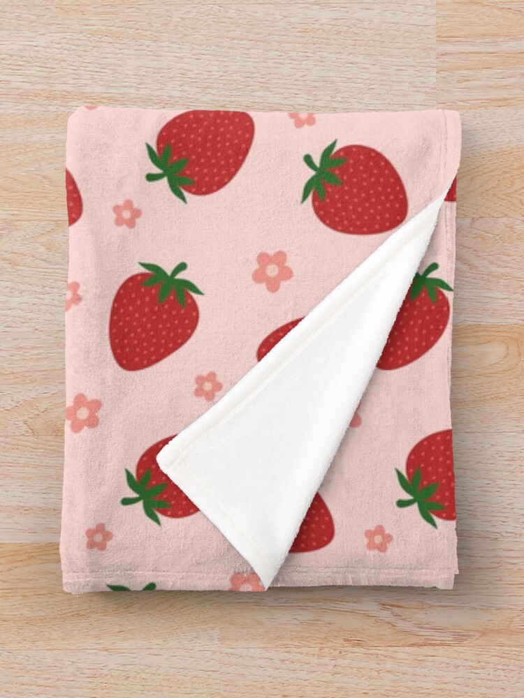 Strawberry best sale print blanket