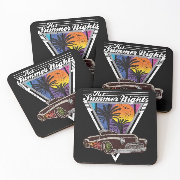 Item preview, Hot Summer Nights 80's Tropical Vintage Retro Roadster designed and sold by CharJens.