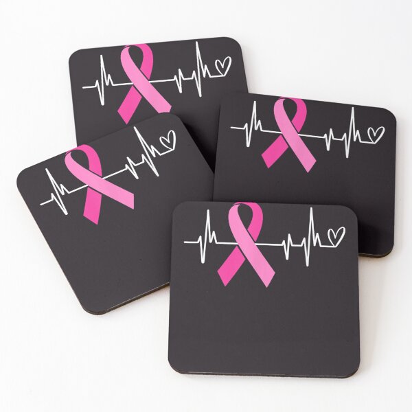 Item preview, Pink Ribbon Heartbeat Breast Cancer Awareness designed and sold by RobertVandivier.