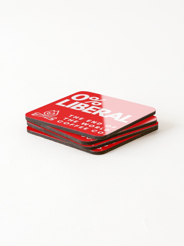 Thumbnail 4 of 5, Coasters (Set of 4), 0% Liberal designed and sold by jeanpascalremon.