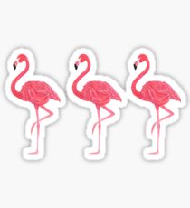 Flamingo tropical dance Sticker