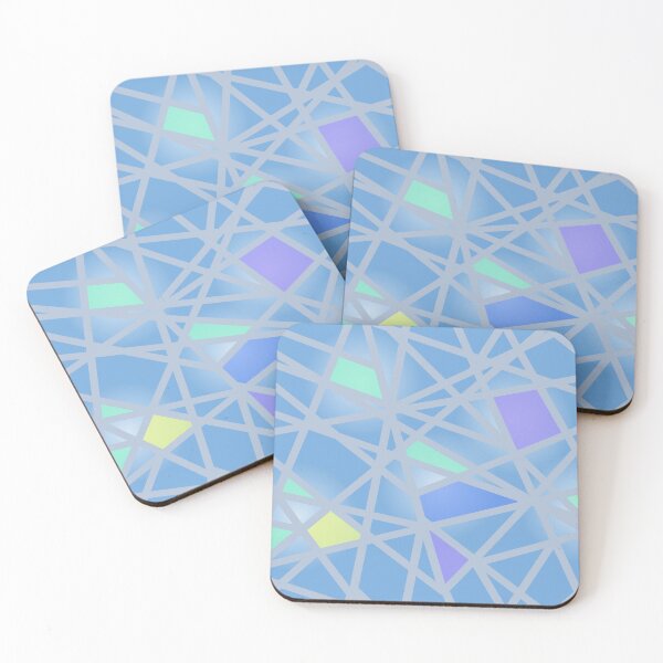 Item preview, Abstract  pattern in cold colors designed and sold by ReflectedCrafts.