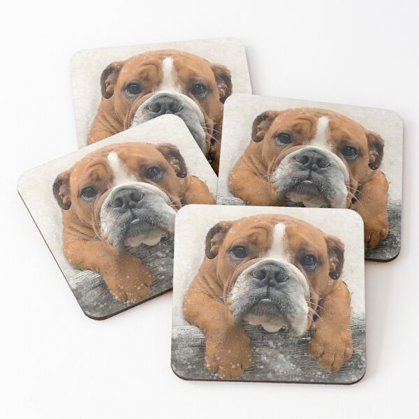 Item preview, Bulldog Mixed Media Artwork designed and sold by OByD.