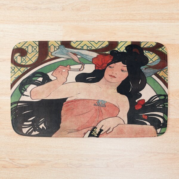 Item preview, Mucha Job Cigarette Paper Advertisement 1898 - Vintage Mucha Reproduction designed and sold by molamode.
