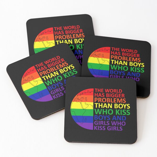Item preview, The world has bigger problems than boys who kiss boys and girls who kiss girls designed and sold by pnkpopcorn.