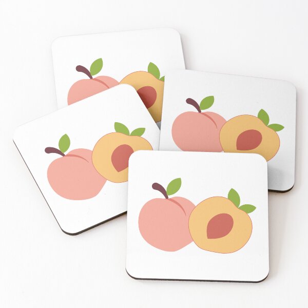 Item preview, Cute Peaches Fruit Pattern designed and sold by Creative Wolf Design.