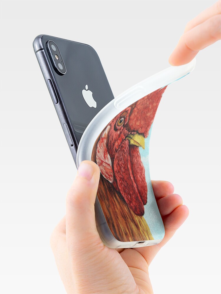 Alternate view of ROOSTER - realistic oil painting farm animal iPhone Case & Cover