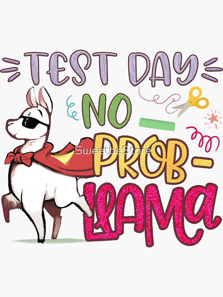 Fsa Test No Prob Llama Teacher Exam Testing Tshirt Gifts Fsa Test No Prob Llama Teacher Exam Testing Tshirt Gifts