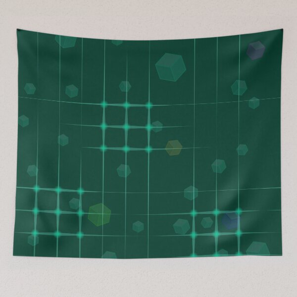 Item preview, Abstract meshes and cubes pattern designed and sold by ReflectedCrafts.